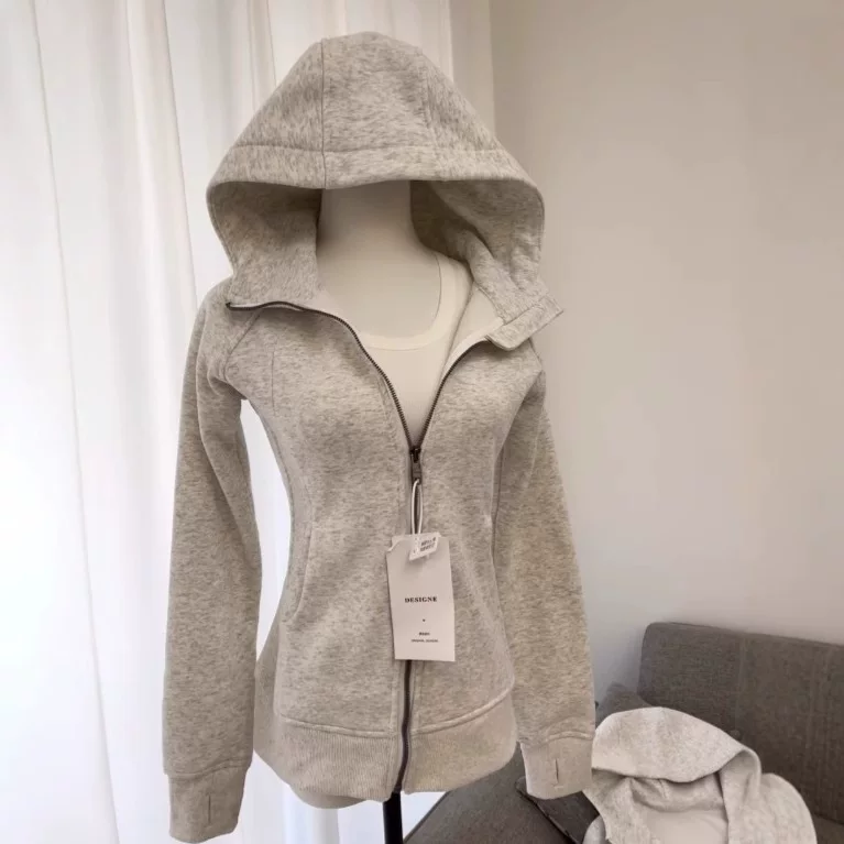 Куртка, толстовка, длинный рукав, slim fit, осень