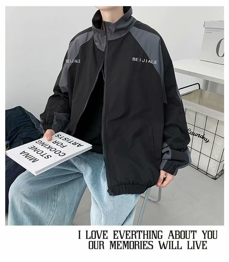 Herren Baseballjacke Im Casual Look Mit Kragen Für Den Herbst_voghion.com
