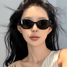 2025新款猫眼墨镜女潮方圆脸显瘦高级网感欧美风辣妹太阳镜TR9110