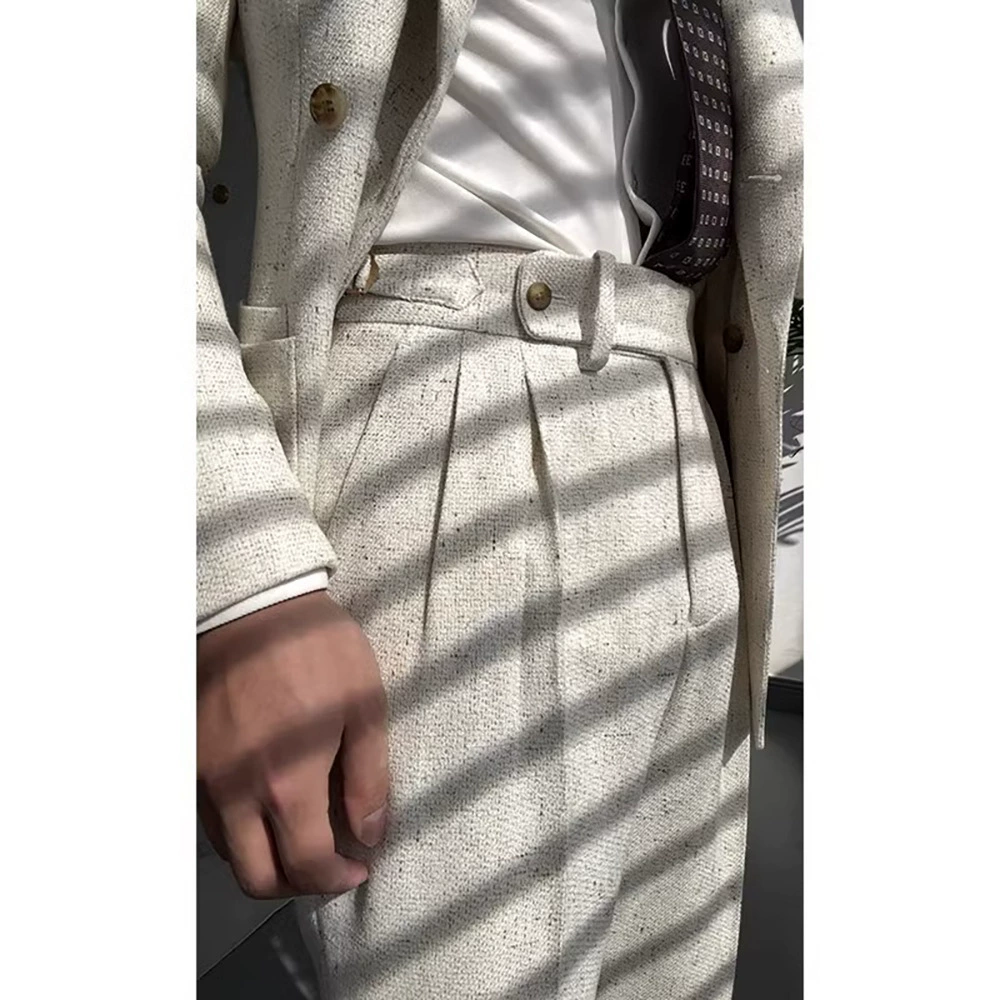 Гонконгский стиль трендовые брюки мужские весенние и осенние новые свободные прямые штаны без шприца повседневные дикие брюки