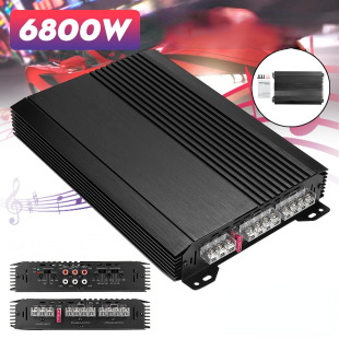 New car audio modification high-power four-way amplifier high-power aluminum alloy amplifier 4-channel amplifier