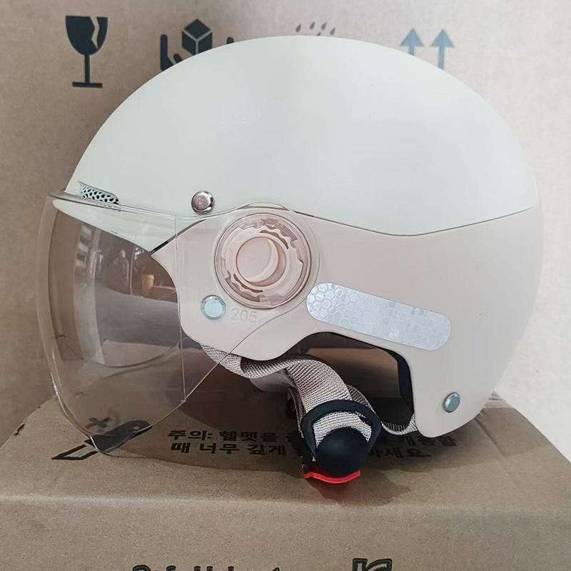 New national standard 3C certified motorcycle and electric vehicle helmet for men and women, summer safety helmet, breathable, sun-blocking, and sun-protective for electric scooters