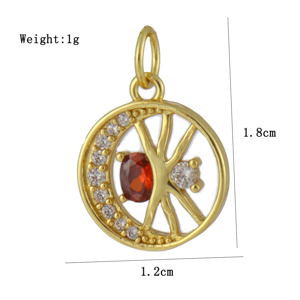 2g Weight Pendant Jewelry Making Type 14*16MM Jewelry Making Size Zircon Inlay Material DIY Jewelry Accessories Classification 1 Piece Quantity Copper Material Halloween Festival Dinosaur, Heart Shape, Bat Pattern Plating, Inlay Design IG Style Style 1 Piece 14*16MM Copper Zircon Dinosaur Heart Shape Bat Pendant 2