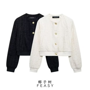 Amazon cross-border foreign trade European and American women's 2024 autumn and winter new street fashion casual texture jacket coat
