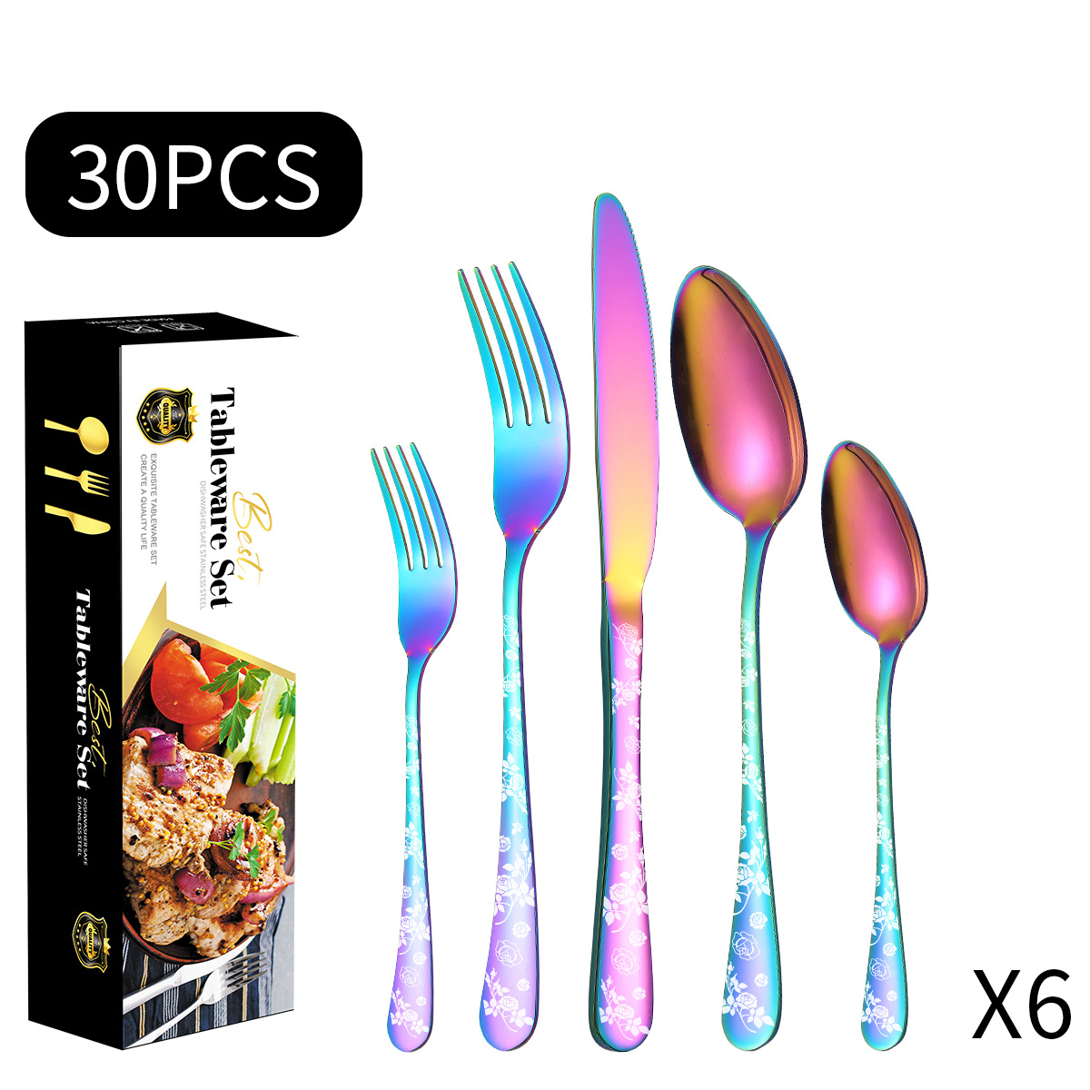 컬러 30 조각 세트 (블랙 항공기 상자)