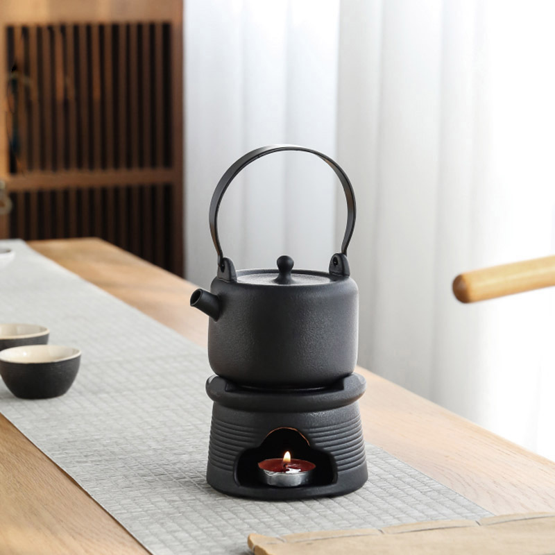 粗陶溫茶套裝家用功夫茶具茶壺單壺溫茶爐整套客廳辦公室冬日暖茶