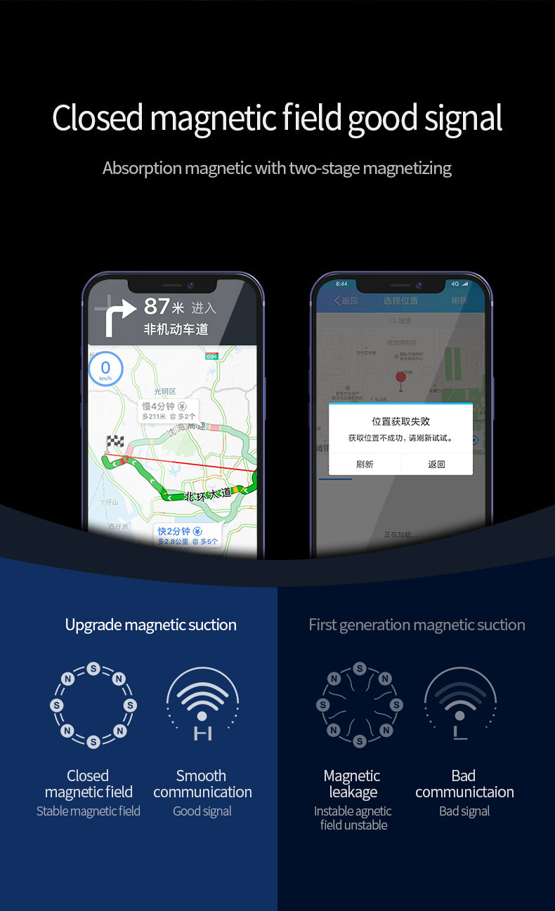 N52 Strong Magnetic 15W Car-Mounted Wireless Phone Charger Magsafe Magnetic Air Vent Phone Holder X16