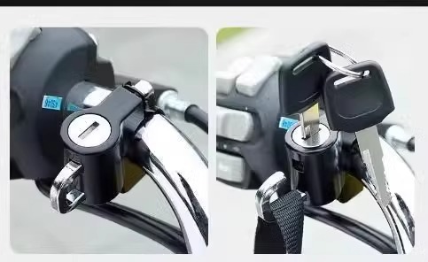 Electric Vehicle Helmet Lock Battery Bicycle Helmet Anti-Theft Fixed Lock Motorcycle Anti-Theft Hook Lock Artifact