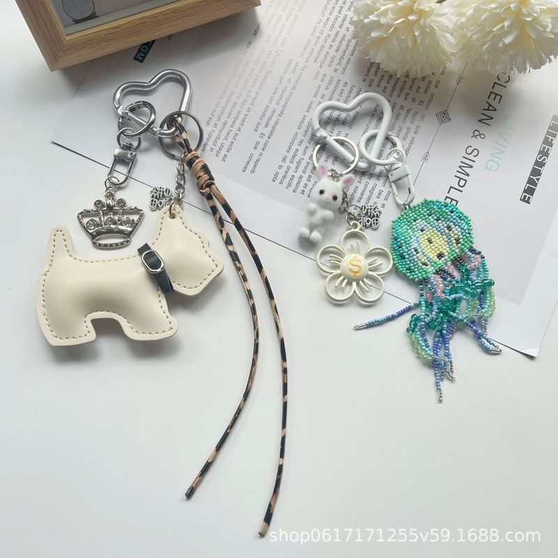 インターネット有名人の犬王ペンダントキーホルダーアクセサリーペンダントインバッグリボン織り diy 手作りペンダント|undefined