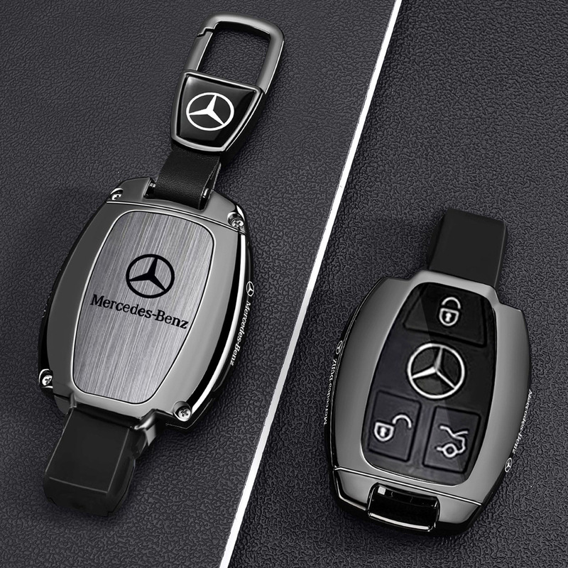 Suitable for Mercedes-Benz Glk260 Key Cover, Glk300 Old Model C-Class C180 Plug-In A/S/E-Class E200 Car Key Case