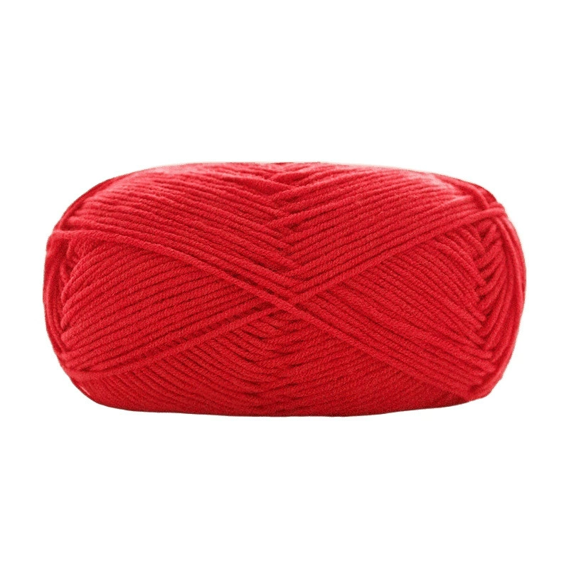 Клубок пряжи ручной работы, вязаный крючком, шарф, набор материалов для детей, свитер, чесаный хлопок