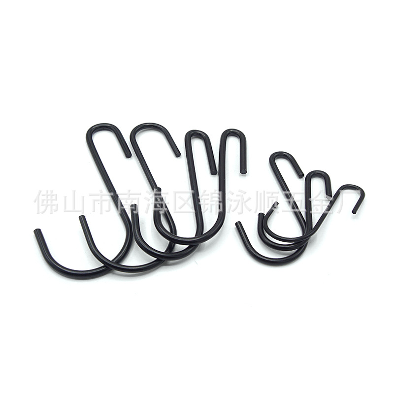 Gancho de almacenamiento para estante Gancho de acero inoxidable en forma de S para cocina doméstica tipo S gancho de doble cabeza curvado fino al por mayor