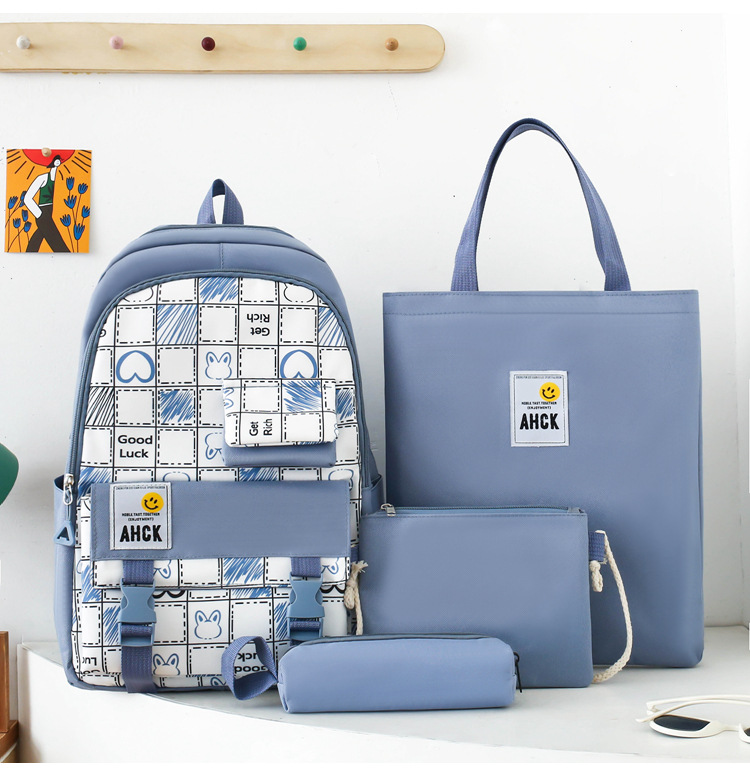 Kinderrucksäcke Neuer Rucksacktrend für Schüler der Mittelstufe Vierteiliger Schulranzen Computertasche mit großer Kapazität Rucksack_voghion.com