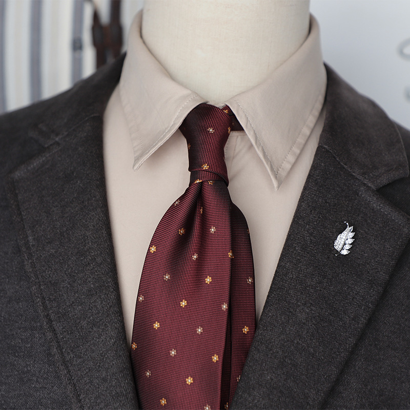 Corbata de hombre estilo retro a rayas verde oscuro café burdeos_voghion.com