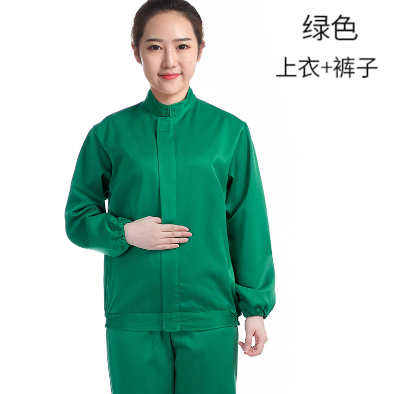 Fábrica de alimentos ropa de trabajo traje Taller de procesamiento de ropa de trabajo blanco ropa de trabajo de invierno ropa sanitaria azul bordado