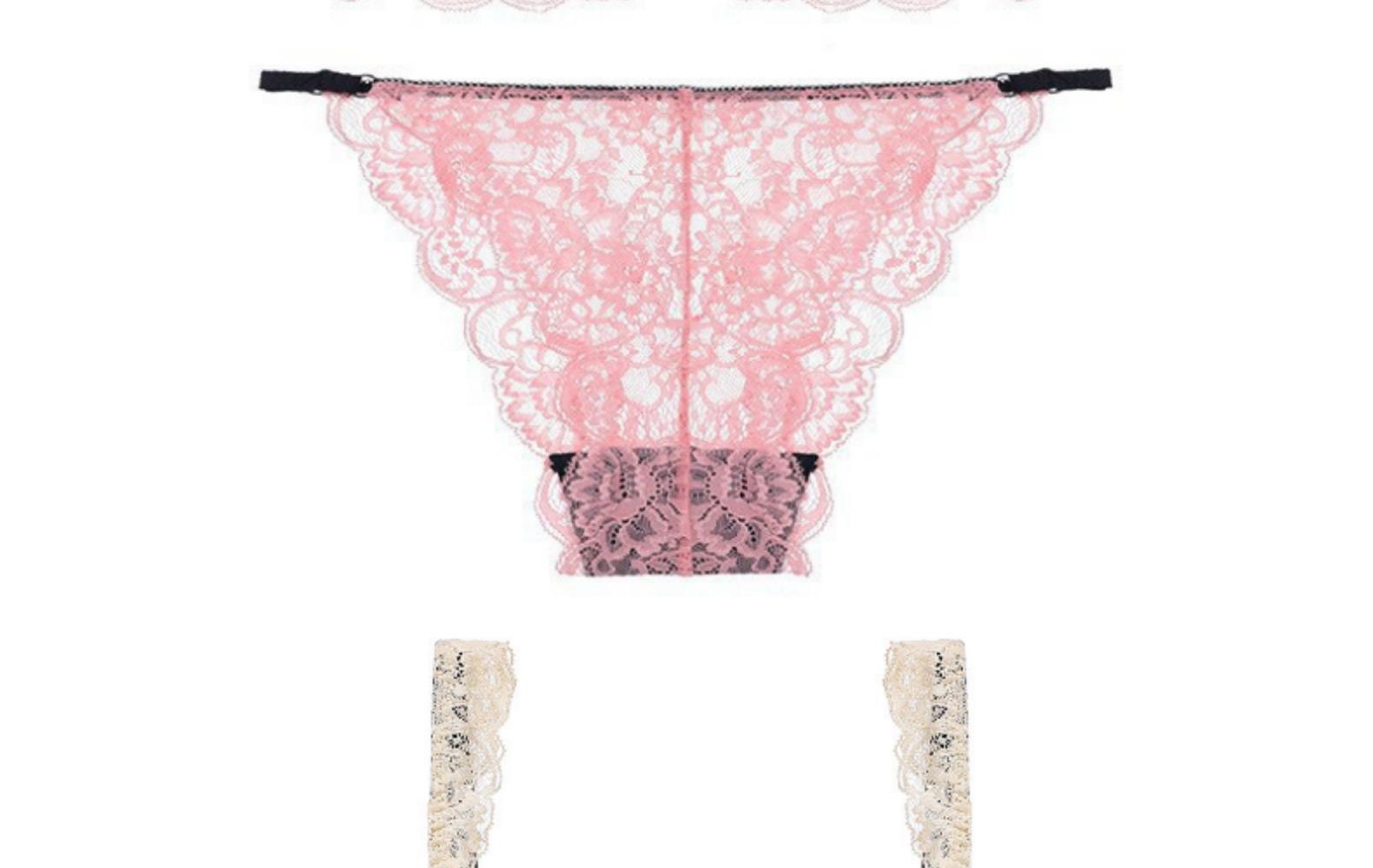 Women's Lace Bra & Brief Set For Sexy Gathering Support_voghion.com