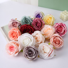 欧式高档仿真玫瑰花绢花婚庆路引玫瑰花假花礼堂吊顶装饰绢花厂家
