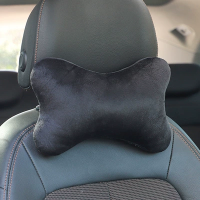 Car Headrest, Car Neck Pillow, Car Backrest Pillow, Car Seat Pillow, Lumbar Support, Car Cushion, Pillow Set for All Seasons (Headrest) - black-headrest-1