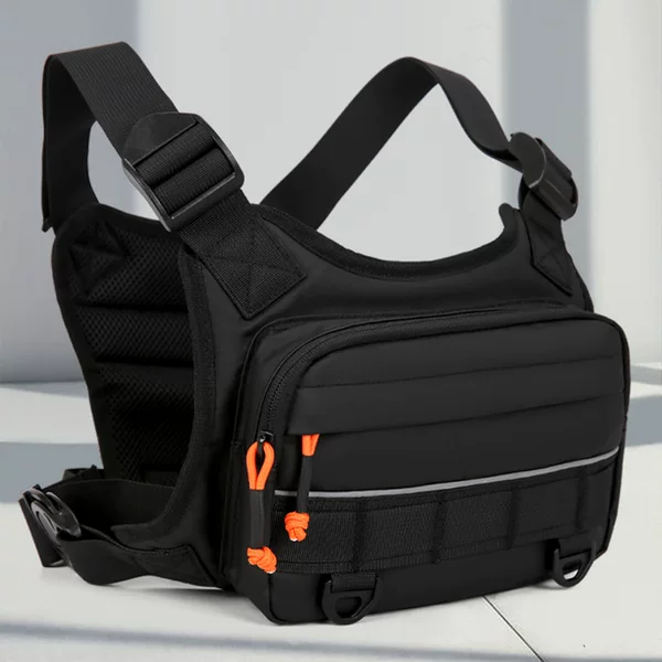 2025 New Cross-Border Vest Outdoor Chest Bag Multifunctional Storage Tactical Camouflage Fashion Travel Camping