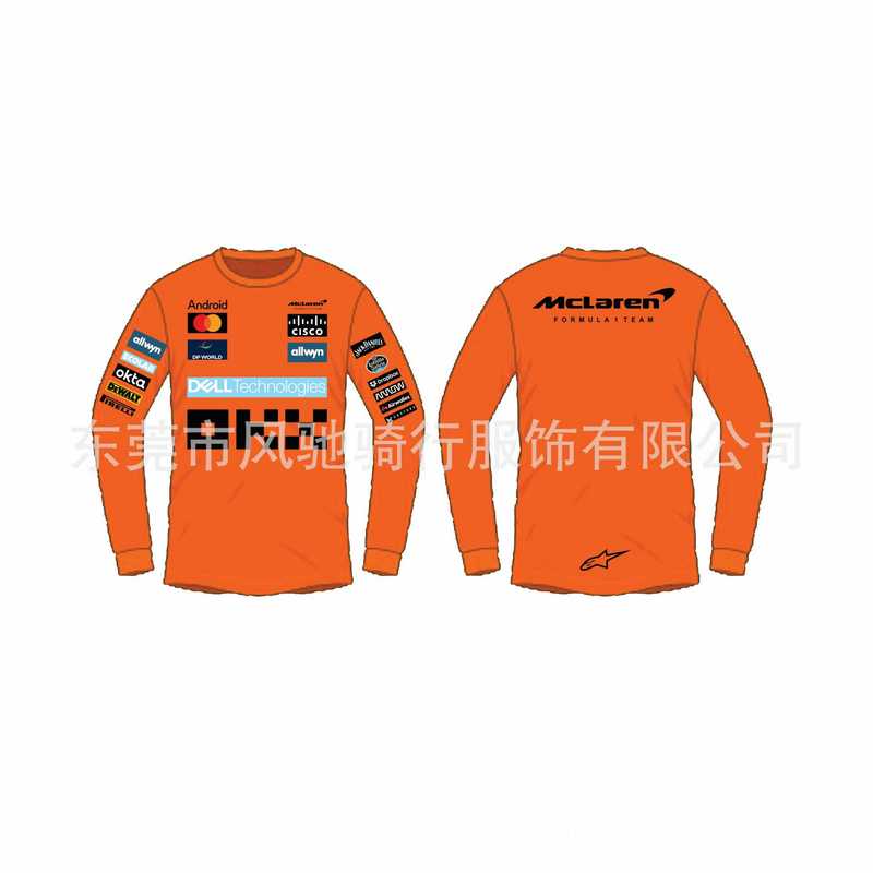 跨境壳牌红牛法拉利奔驰迈凯伦车队F1赛车服定制连体泳衣打底上衣|undefined