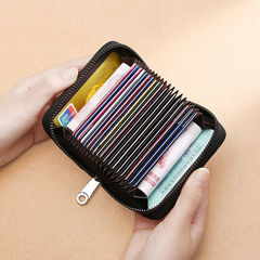 卡包男士真軟皮多卡位證件位卡片位大容量銀行卡夾小巧女士卡套