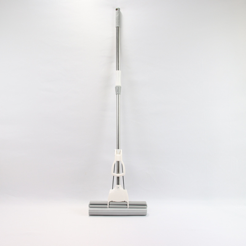 Jiabimei telescopic rubber cotton floor mop 33cm double-row rubber cotton mop
