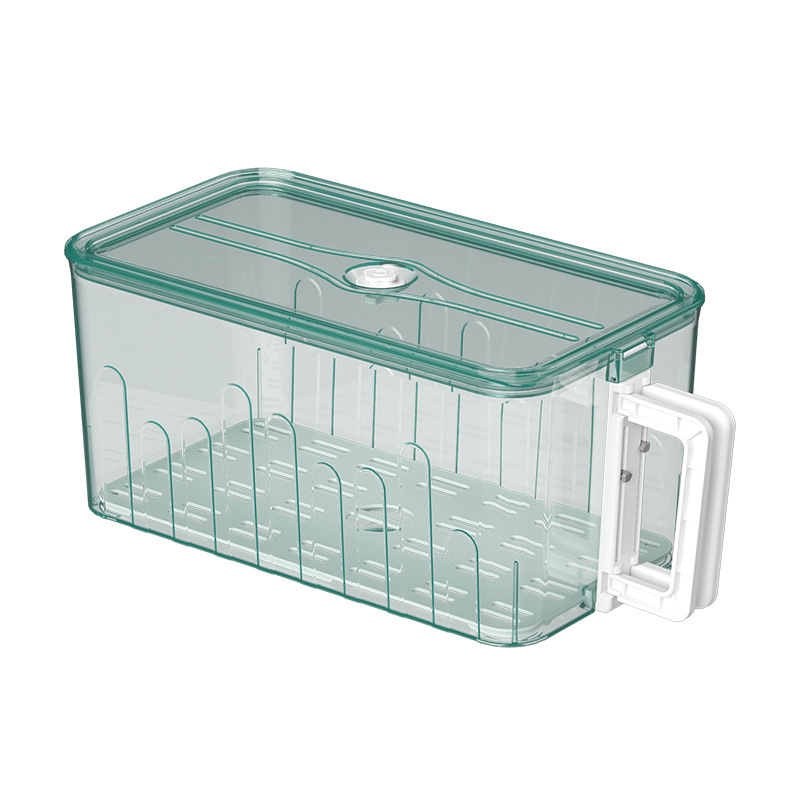 Caja de almacenamiento de refrigerador de salsa SP Caja de preservación transparente de grado alimenticio cocina de alimentos sellado de tiempo caja de almacenamiento