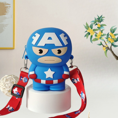 Wholesale Cartoon Marvel Series Iron Man Spiderman Silicone Superhero Shoulder Crossbody Bag Children Coin Purse Wholesale Cartoon Marvel Series Iron Man Spiderman Silicone Superhero Shoulder Crossbody Bag Children Coin Purse