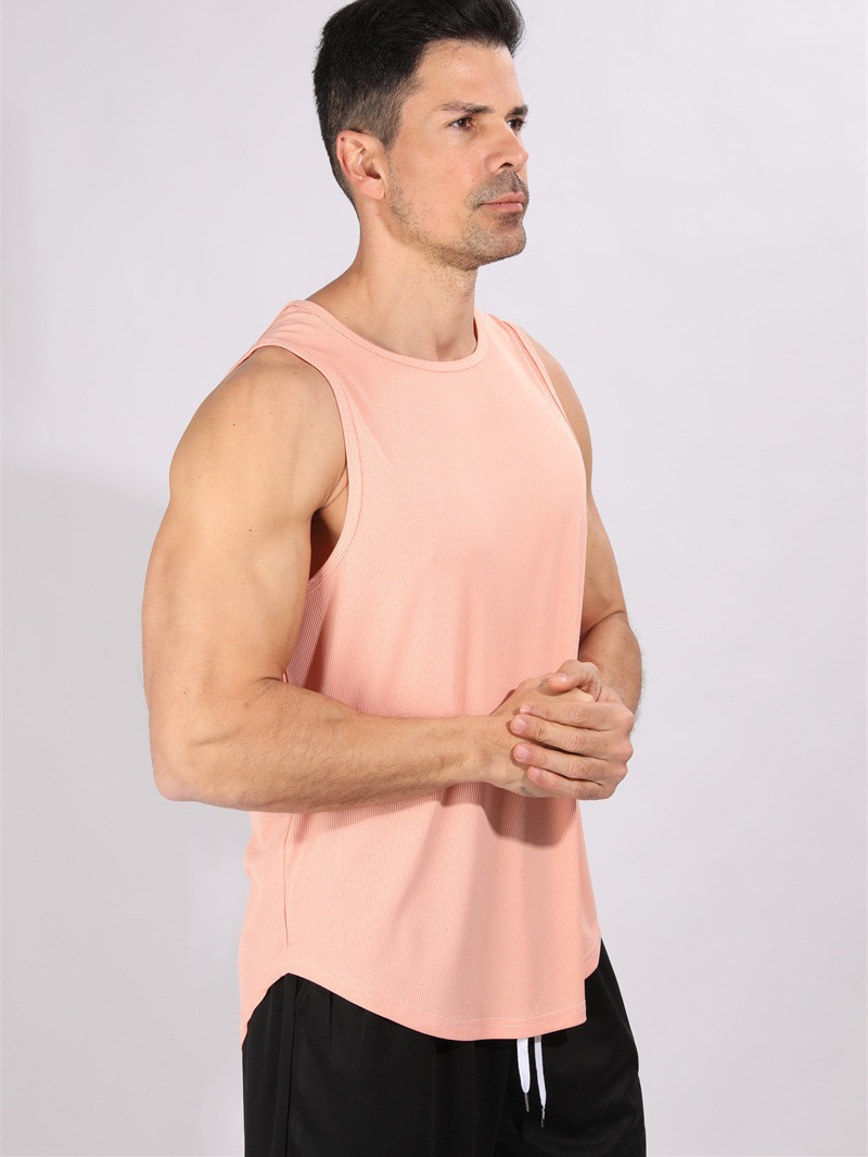 Crazy Muscle Cross-border hombre chaleco de secado rápido transpirable rosca elástica entrenamiento de entrenamiento de correr sin mangas Europa y América tamaño grande