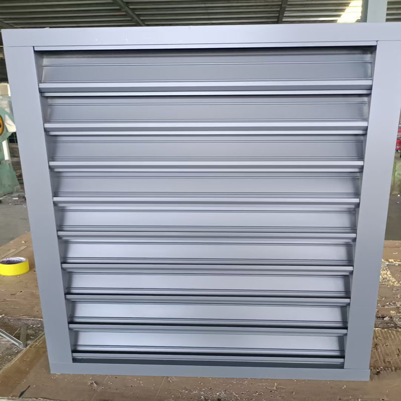 电厂百叶窗LBC调节百叶窗防雨防风沙双层铝合金百叶窗防雨百叶窗