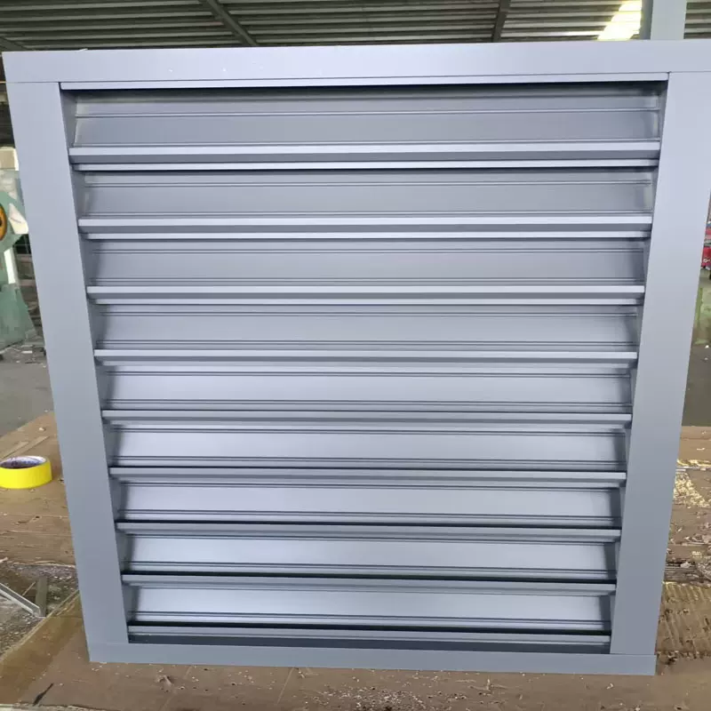 电厂百叶窗LBC调节百叶窗防雨防风沙双层铝合金百叶窗防雨百叶窗