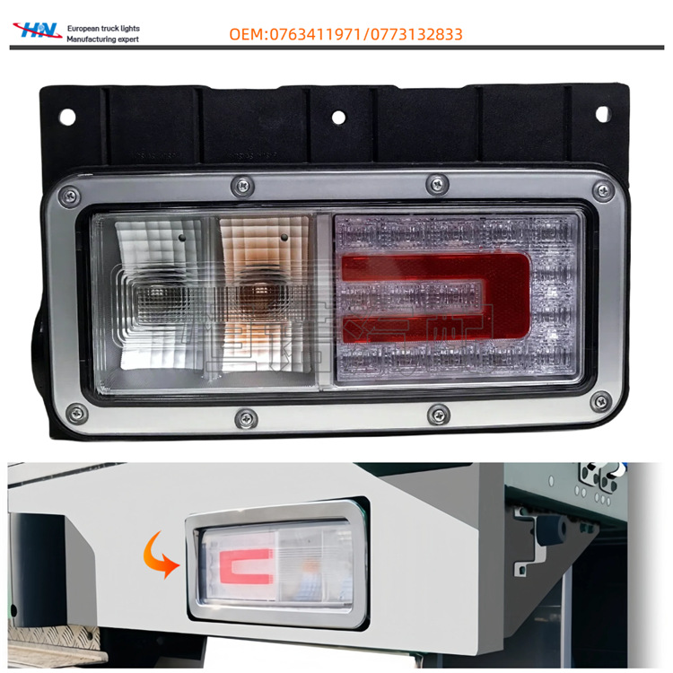 Luz trasera de camión japonés para Hino Light Truck Asamblea de luces de freno LED puro exportado Japón accesorios de camión