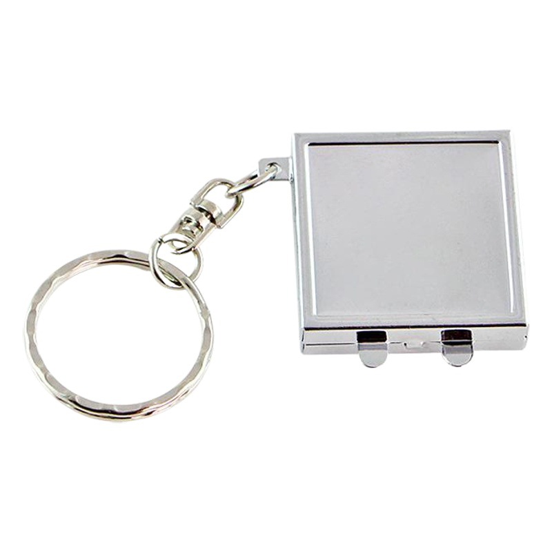 Japanese and Korean Creative Portable Double-sided Folding Small Mirror logo Fixed Makeup Mirror Plus LOGO Jewelry DIY Keychain