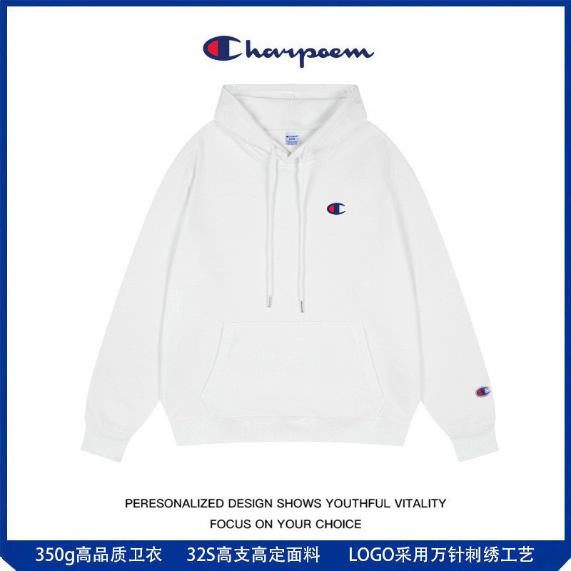 Champion Graffiti 2025 Autumn/Winter New Heavyweight 420g Embroidered Loose Couple Trendy Brand Hooded Sweatshirt Unisex Jacket