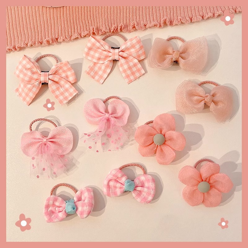 Cuerdas de cabello para niños lindos anillos de cabello de arco para niñas no lastiman cuerdas de cabello de alta elasticidad duradera para el cabello