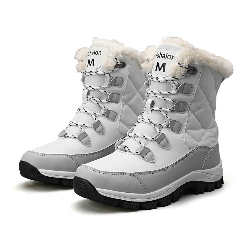 Fábrica directa de calentamiento transfronterizo de botas de algodón botas de nieve de mujer de invierno más grueso