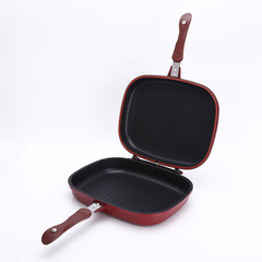 Factory Direct Supply Cross-Border HappyCall Double-Sided Baking Pan Flat Pan Non-Stick Steak Grilling Pan