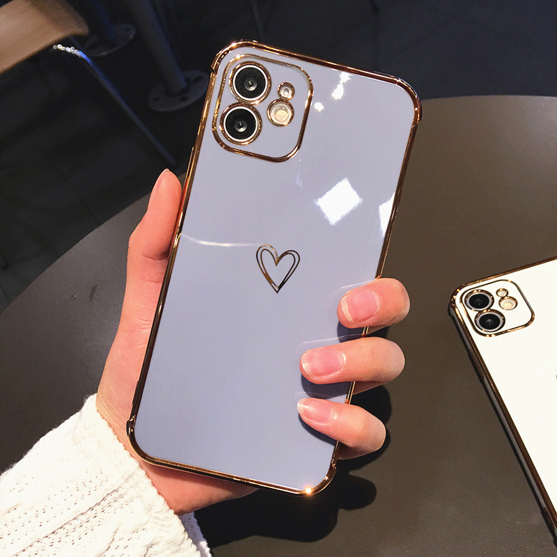 Heart Pattern Candy Color Mobile Phone Case Wholesale Cheap Rs-flyfishing Products display picture 4