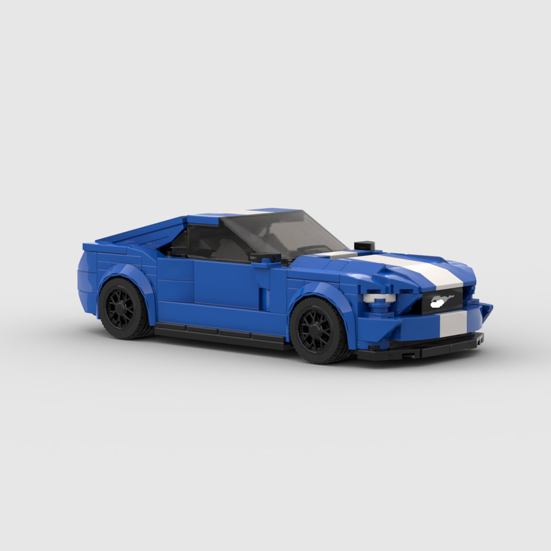 Cross-Border Mustang Gt500 Racing Sports Car Moc Compatible with Lego Kidsren's Building Toy Building Blocks M03002C