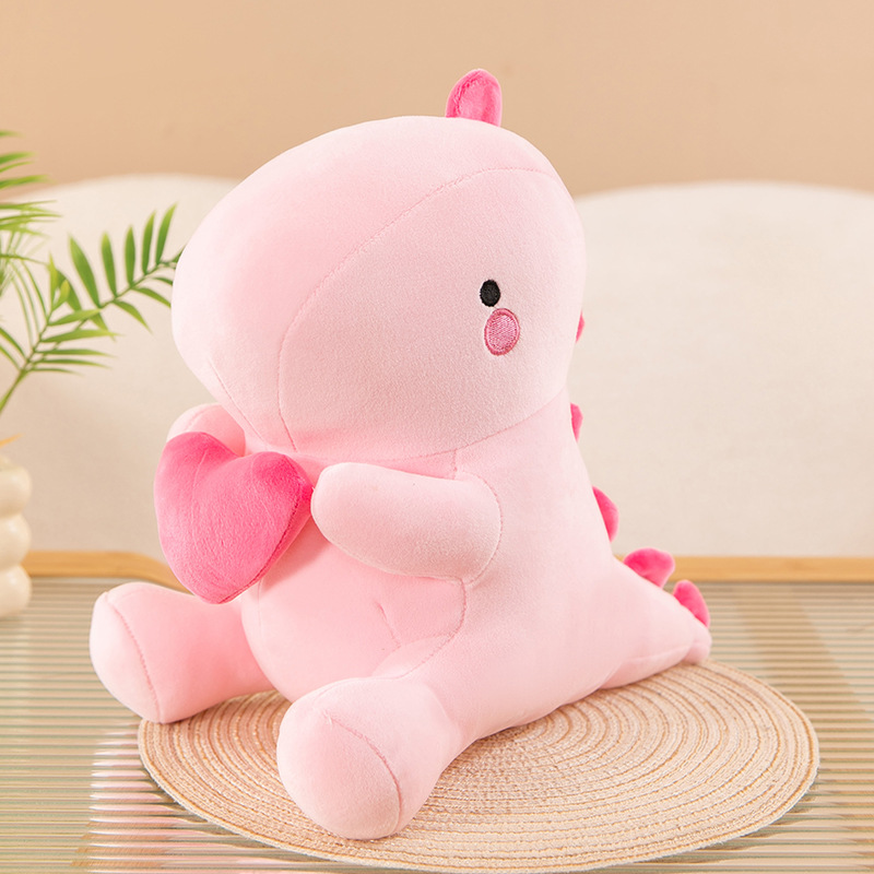Dinosaurio de peluche de juguete niña corazón almohada muñeca niña muñeca de trapo niña lindo Regalo de Cumpleaños novias