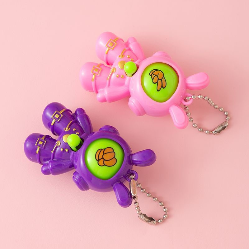 ミニじゃんけんダイコンウサギのおもちゃの販売促進の小さい賞品は石の布のゲームの卵のキーホルダーのペンダントをはさみます。|undefined