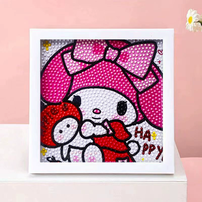 DIY-набор для алмазной мозаики 17×17 см, пластиковая рама, дизайн щенок, полный набор инструментов для кладки