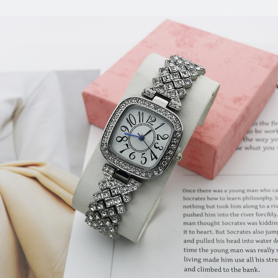 Watch Classification Shiny Solid Color Jewelry Buckle Quartz Women's Watches