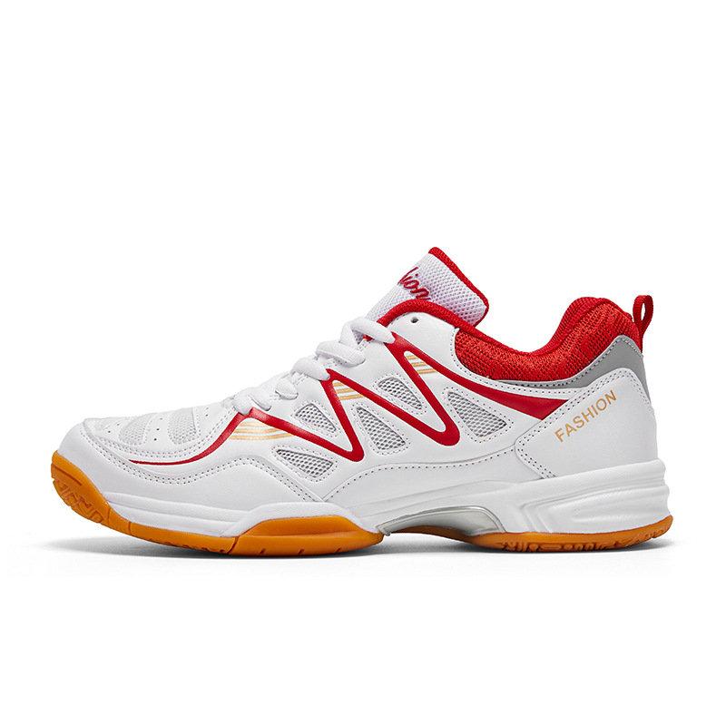 Nuevos zapatos de bádminton transfronterizos para hombres y mujeres respirables antideslizantes zapatos de tenis de mesa zapatos de entrenamiento de competencia zapatos de tenis al por mayor