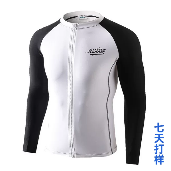 Custom Cross-border New Men's Swimsuit Split Long-sleeved Sunscreen Diving Suit Women's Quick-drying Waterproof Mother Surfer Suit Couple
