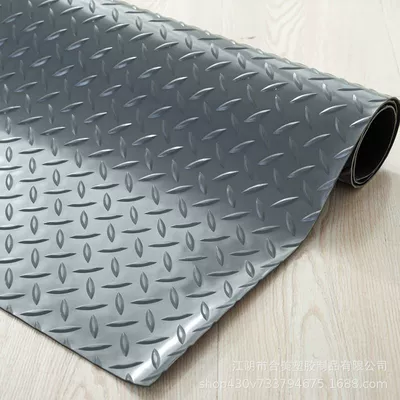 Avtomobil döşəmə paspasları, mats, rubber mats, waterproof and non-slip - black-background-with-herringbone-pattern-23mm-gray-09m-width-15m-length-whole-roll