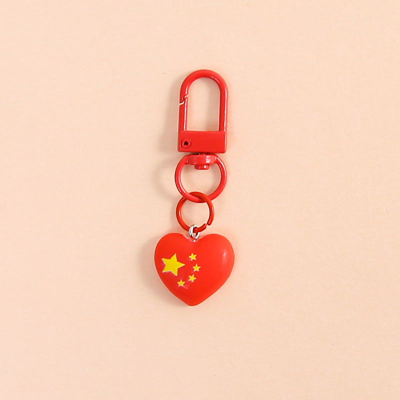 红色国庆元素挂件门扣手工diy钥匙扣挂件包包挂件饰品批发|undefined