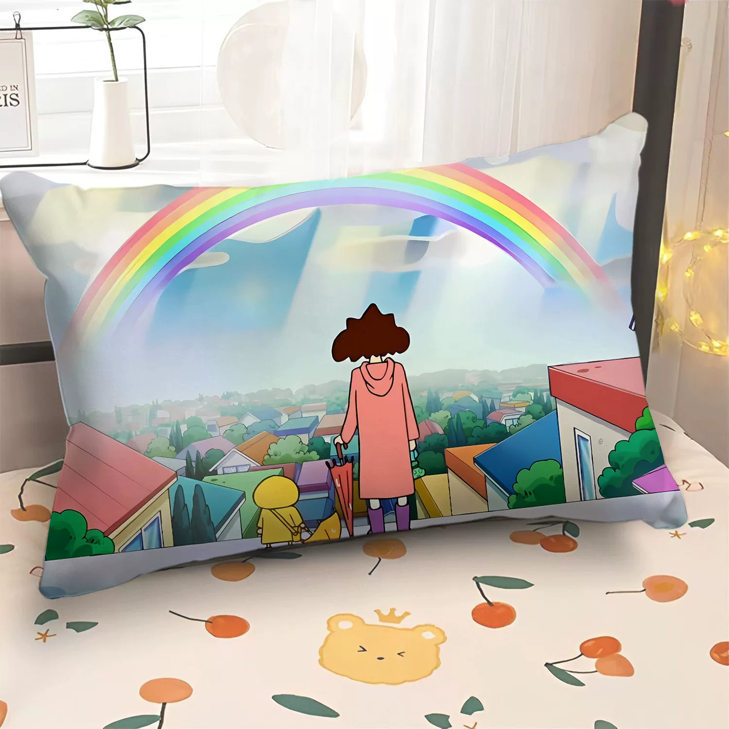 Crayons, rectangular cute pillow for bed