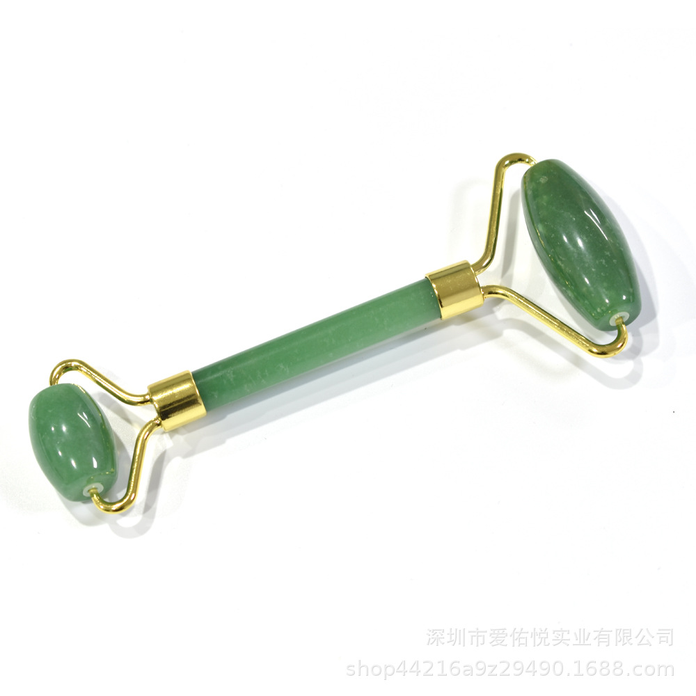 Venta al por mayor tablero de raspado jade rosa cristal dongling jade obsidiana masajeador cara adelgazamiento casa salón de belleza cara lifting