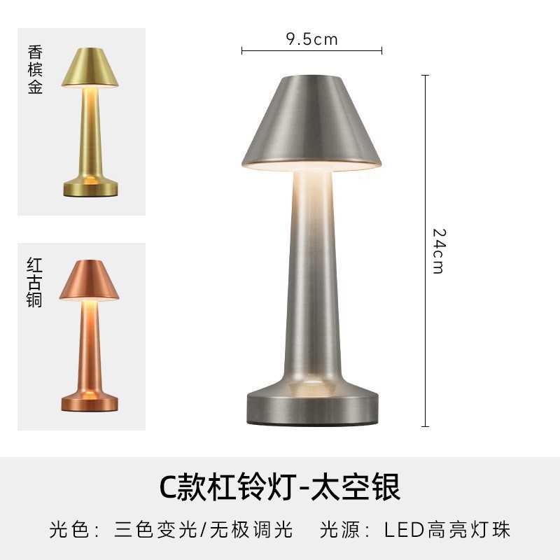 Regalos creativos Estrellas Luna Luz de noche Touch Tricolor Charge Atmosphere Light Dormitory Birthday Gift Light Night